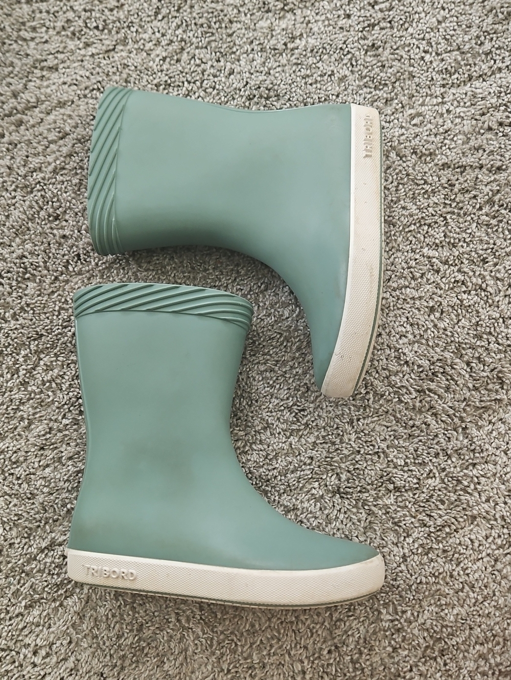 Kids Green Waterproof Rain Boots 13